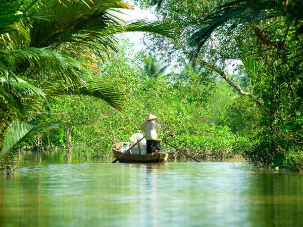 A Mekong Delta Canal Boat Ride