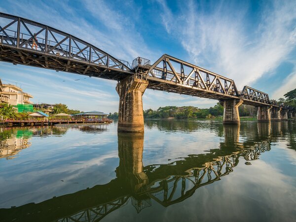The famous Bridge over the River Kwai