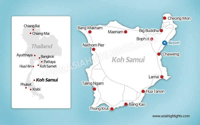 Koh Samui Map