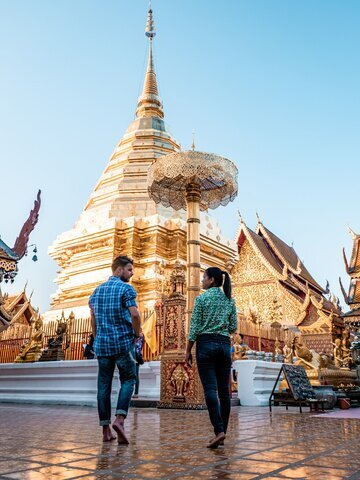 The golden temple on Doi Suthep