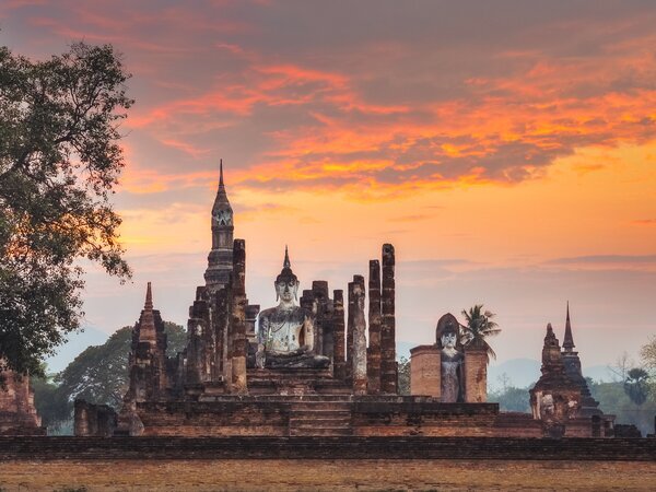 Sunsets at Sukhothai Historical Park
