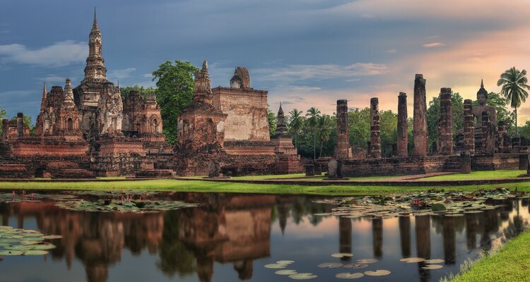 Sunset Views of Sukhothai
