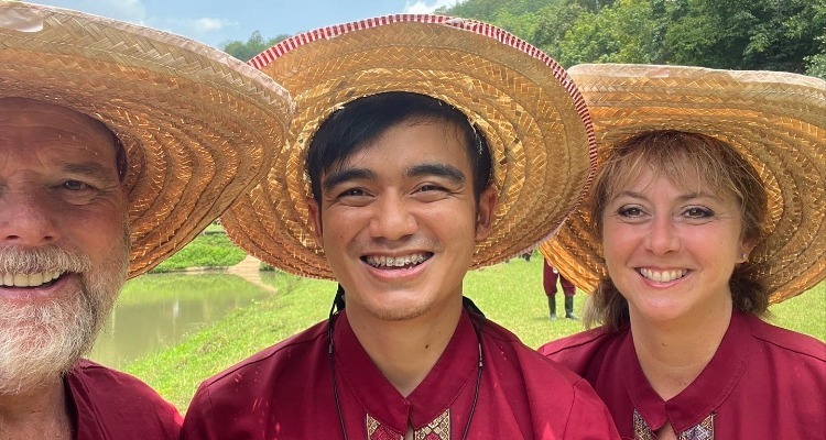 A photo of our local guide and clients