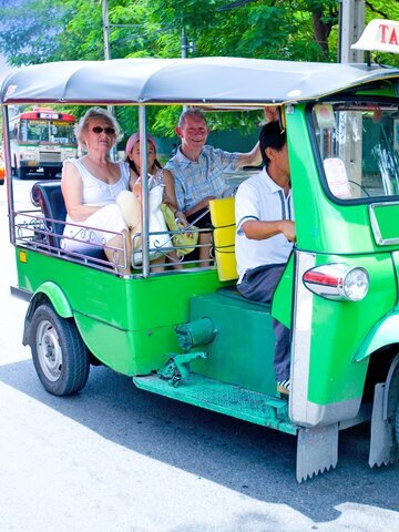 Take a tuk-tuk ride through Bangkok