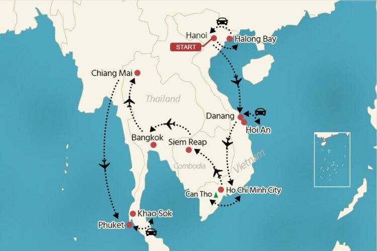 India tour map