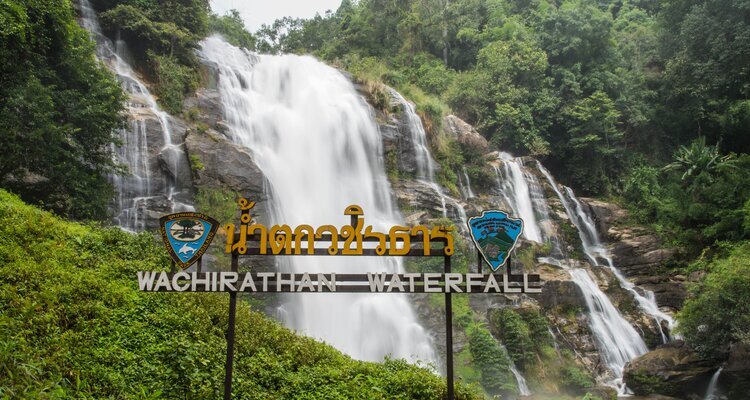 Wachirathan waterfall in doi Inthanon