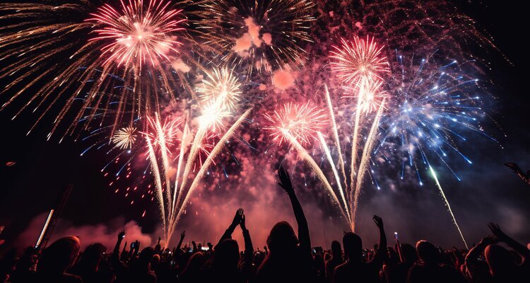  appreciate the fireworks at Chiang Mai CAD Countdown Festival