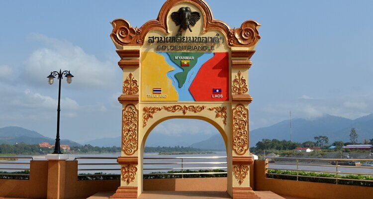 The The border gate of Golden Triangle