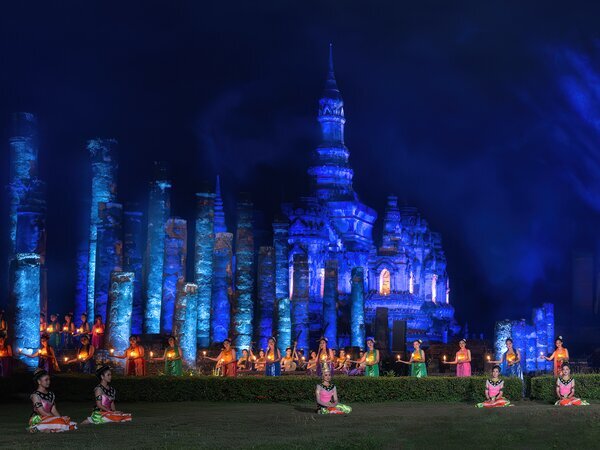 Festive Lights and Sounds Show in Sukhothai