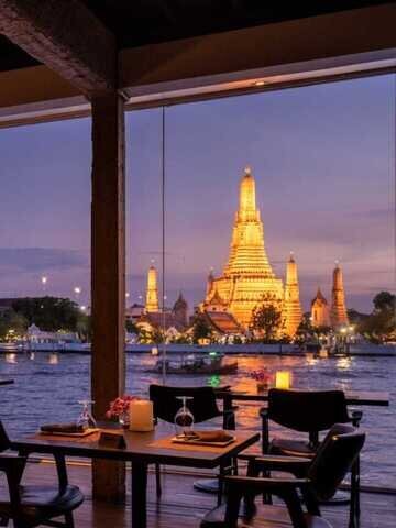 Enjoy a welcome dinner at a local fine-dining restaurant with a fantastic river view in Bangkok.