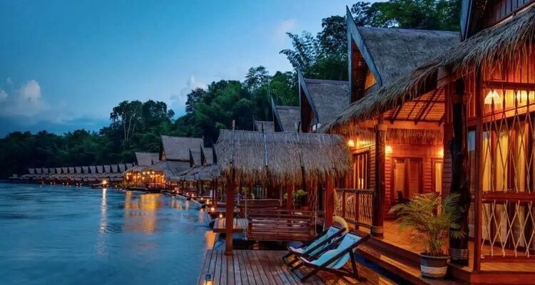 Floating House in Kanachaburi
