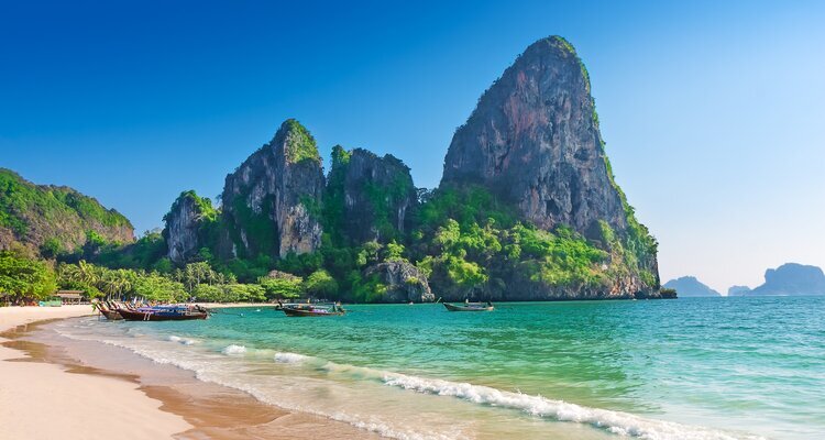Railay beach of krabi island