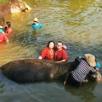 Elephant sanctuary in Chiang Mai
