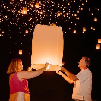 Yi Peng lantern festival in Chiang Mai
