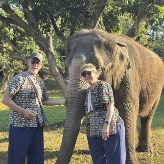 Elephant sanctuary in Chiang Mai