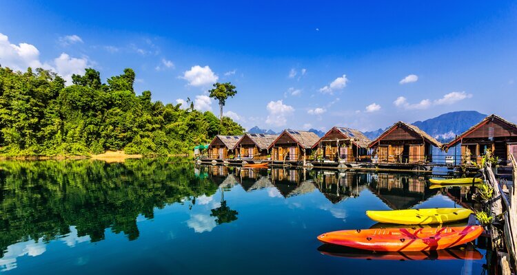 Floating Bungalows in Khao Sok