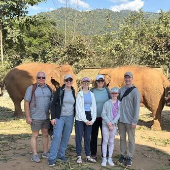 Elephant sanctuary in Chiang Mai