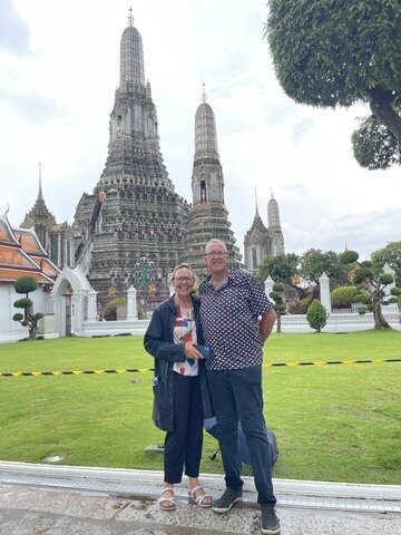 Visiting the Wat Arun in Bangkok