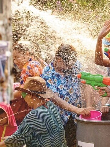 Splashing with Locals in Chiang Mai
