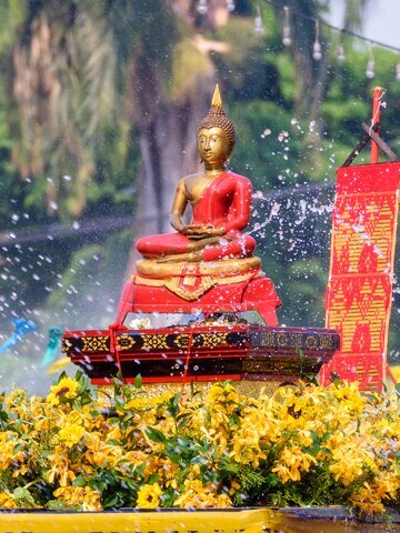 Buddha Bathing Procession in Chiang Mai