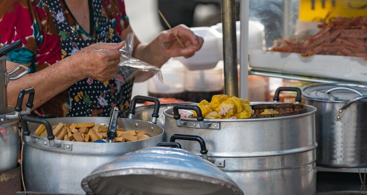 bangkok morning food market