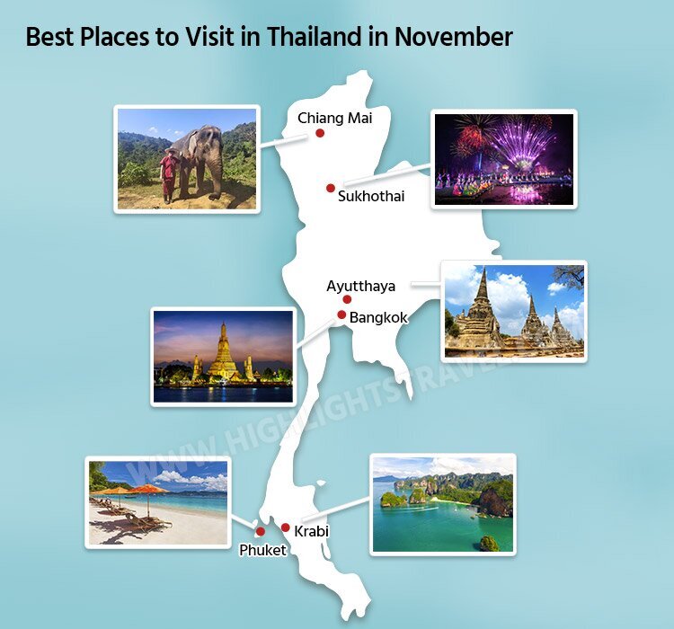 best places to visit in thailand in november