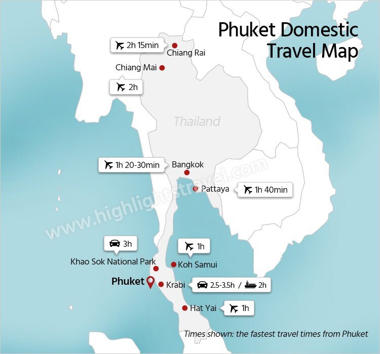 Phuket Domestic Travel Map