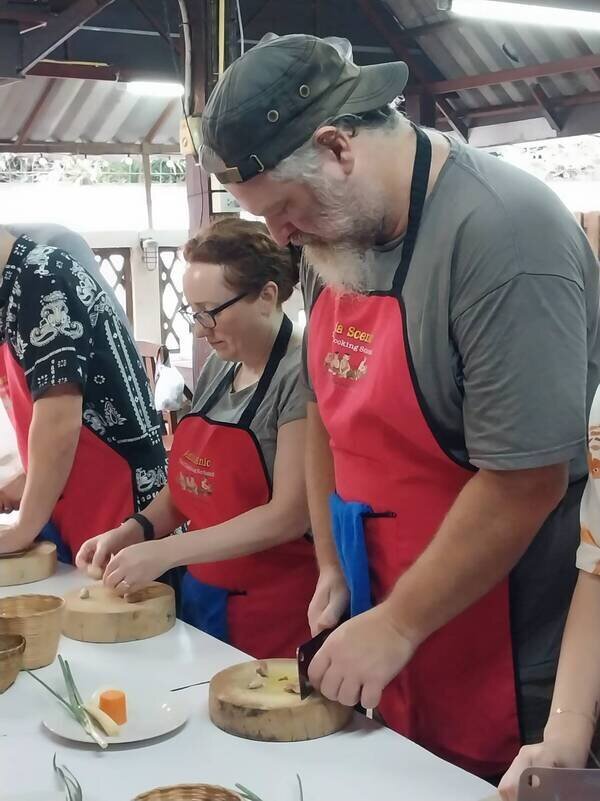 Cook Thai cuisine on a local organic farm