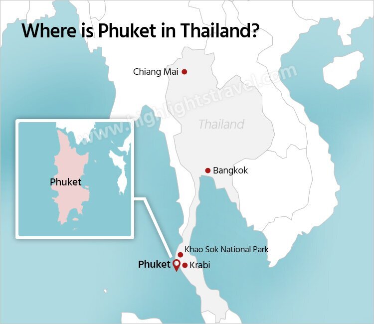 Phuket Location Map