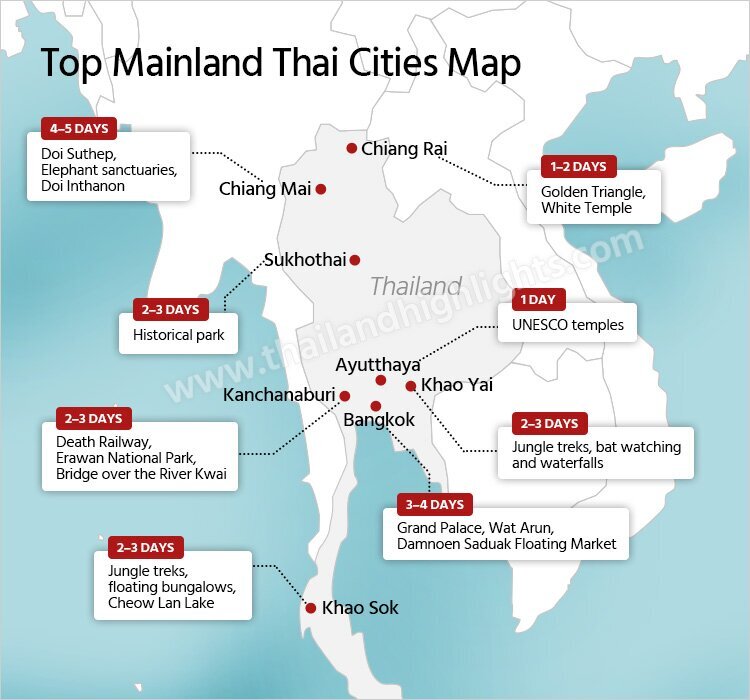 Thailand City Map