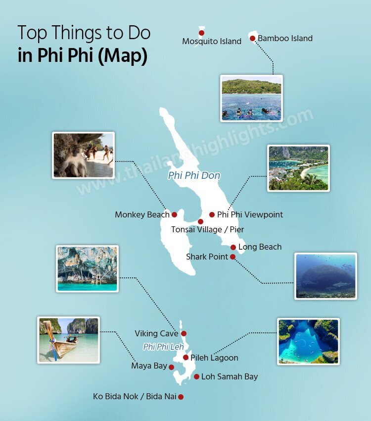 Attraction Map of Phi Phi Islands