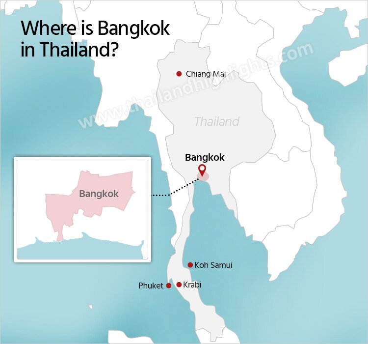 Bangkok Location Map