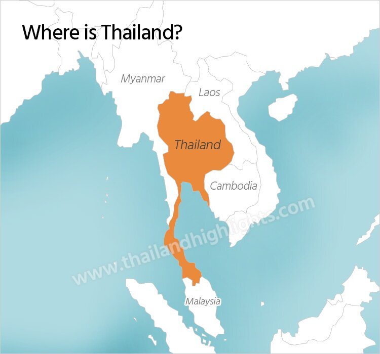 Thailand Location Map