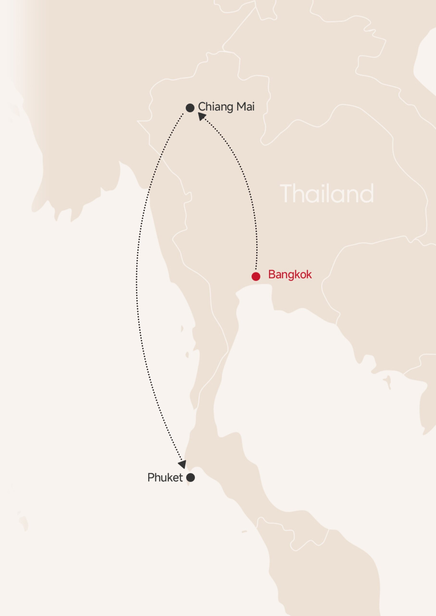 10-Day Family-Friendly Songkran Festival Tour map