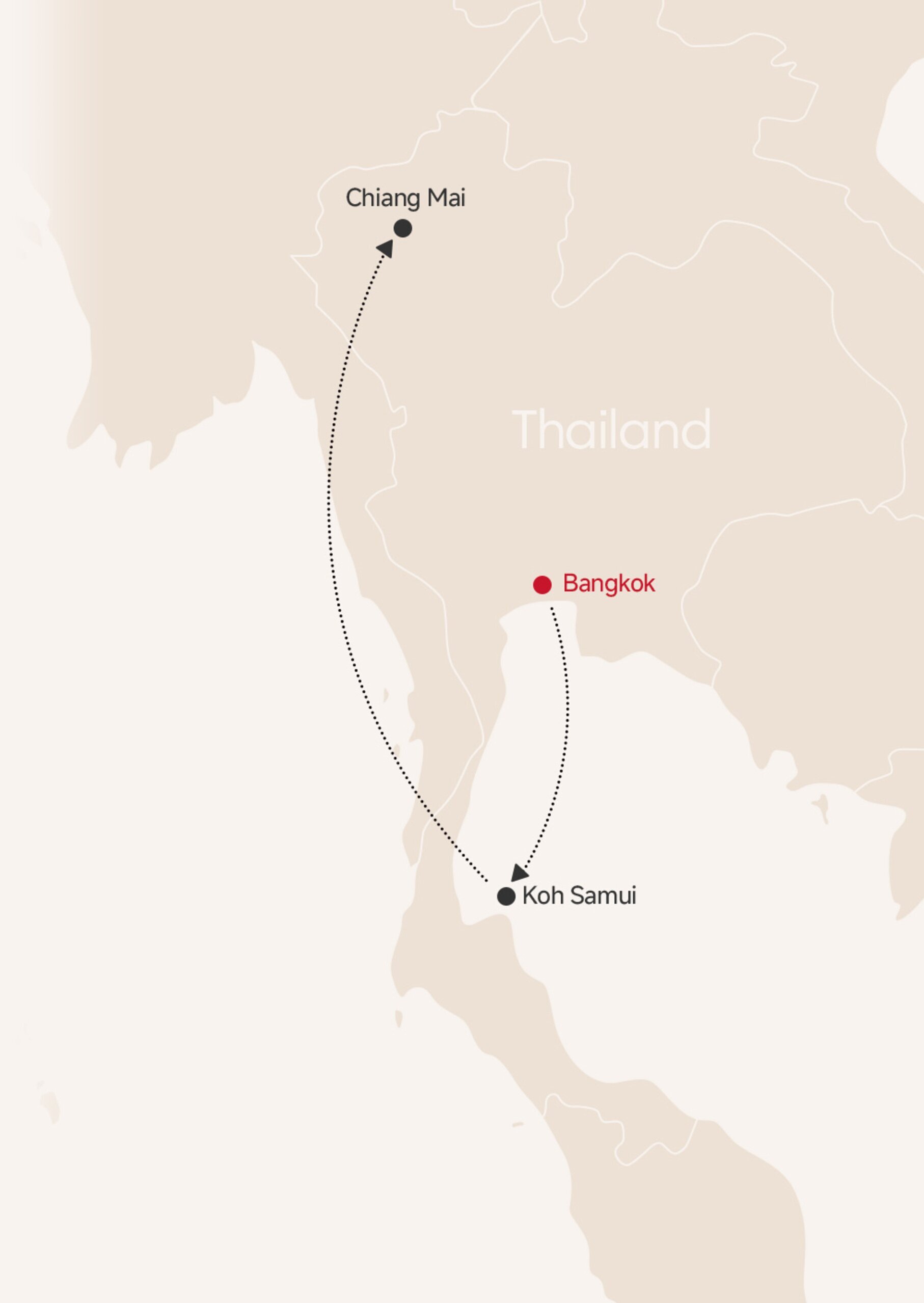 12-Day Best of Thailand New Year Countdown Tour map