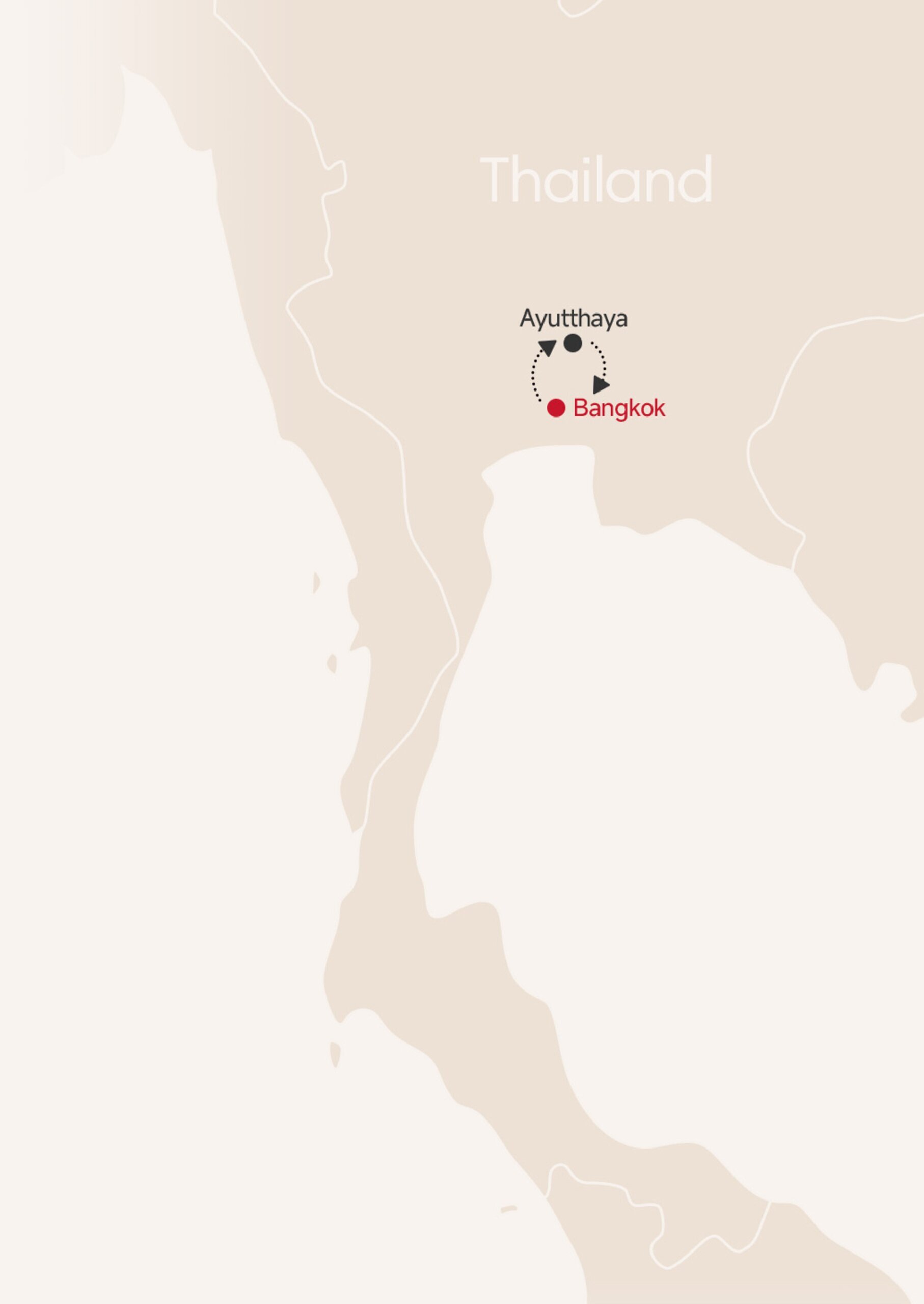 5-Day Essential Bangkok Tour Map