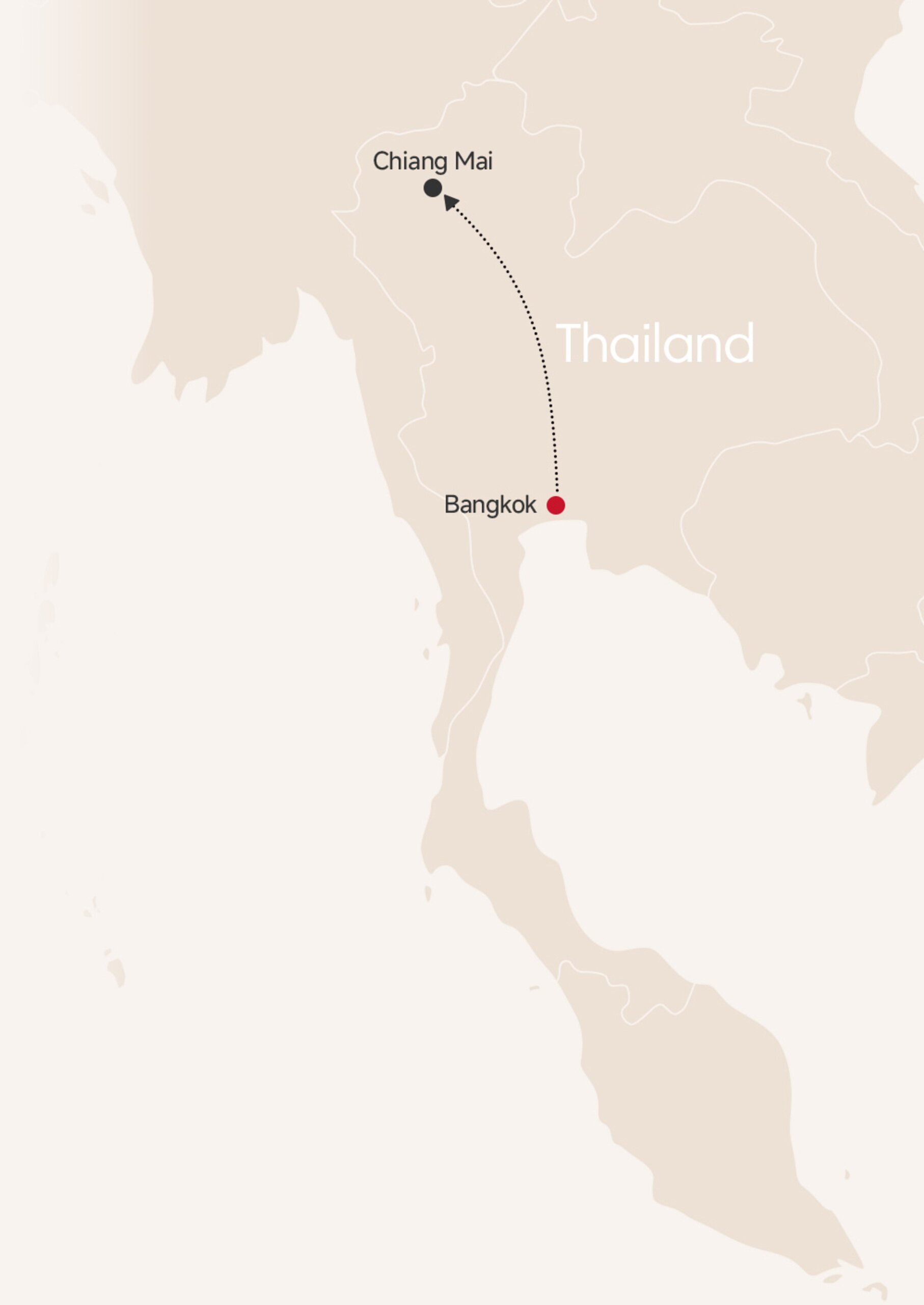 7-Day Thailand Culinary Adventure Tour map