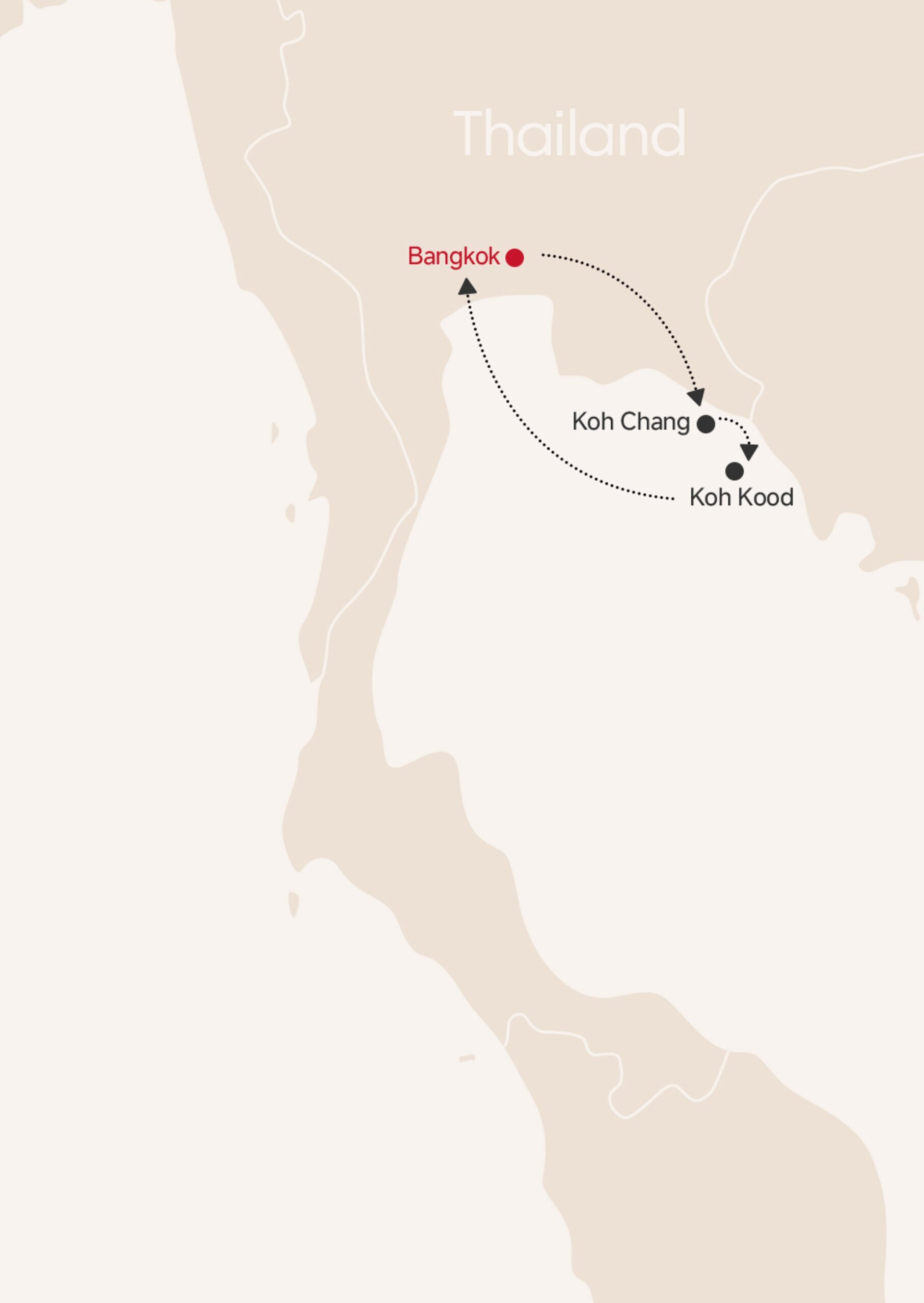 10-Day Island Hopping Around Eastern Thailand map