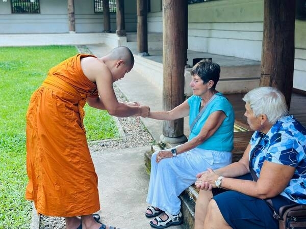 Reach to the Doi Suthep Temple and receive blessing from the monk