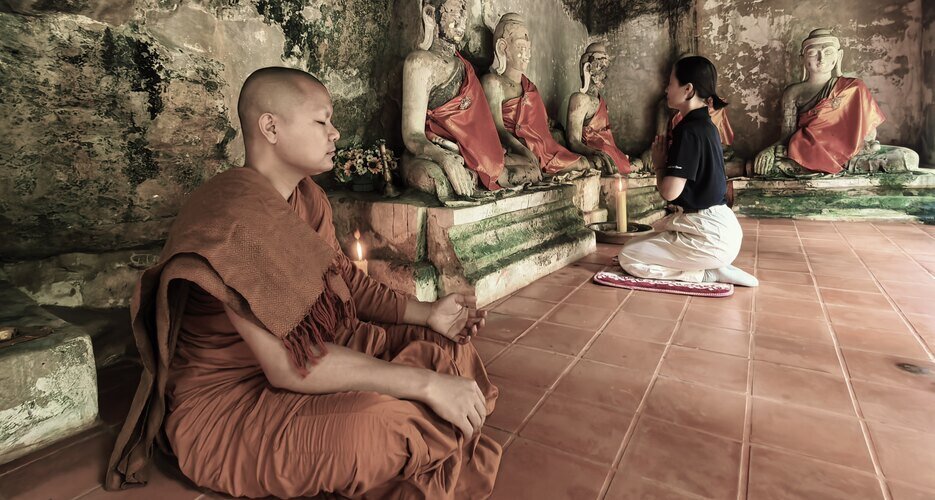 Meditate with a monk at Wat Pha Lat.