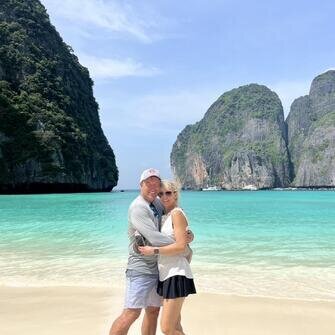 On the beach in Phuket