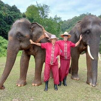 Elephant sanctuary in Chiang Mai