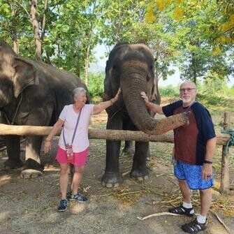Elephant sanctuary in Chiang Mai