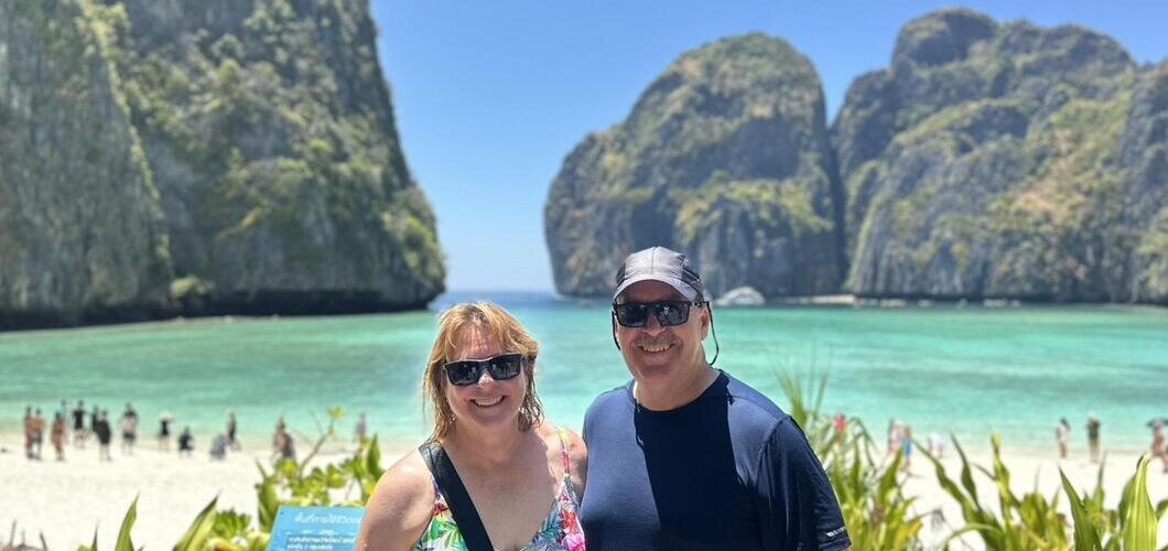 Our guests enjoying Maya Bay