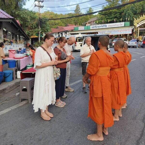 Chiang Mai Alms giving ceremonies